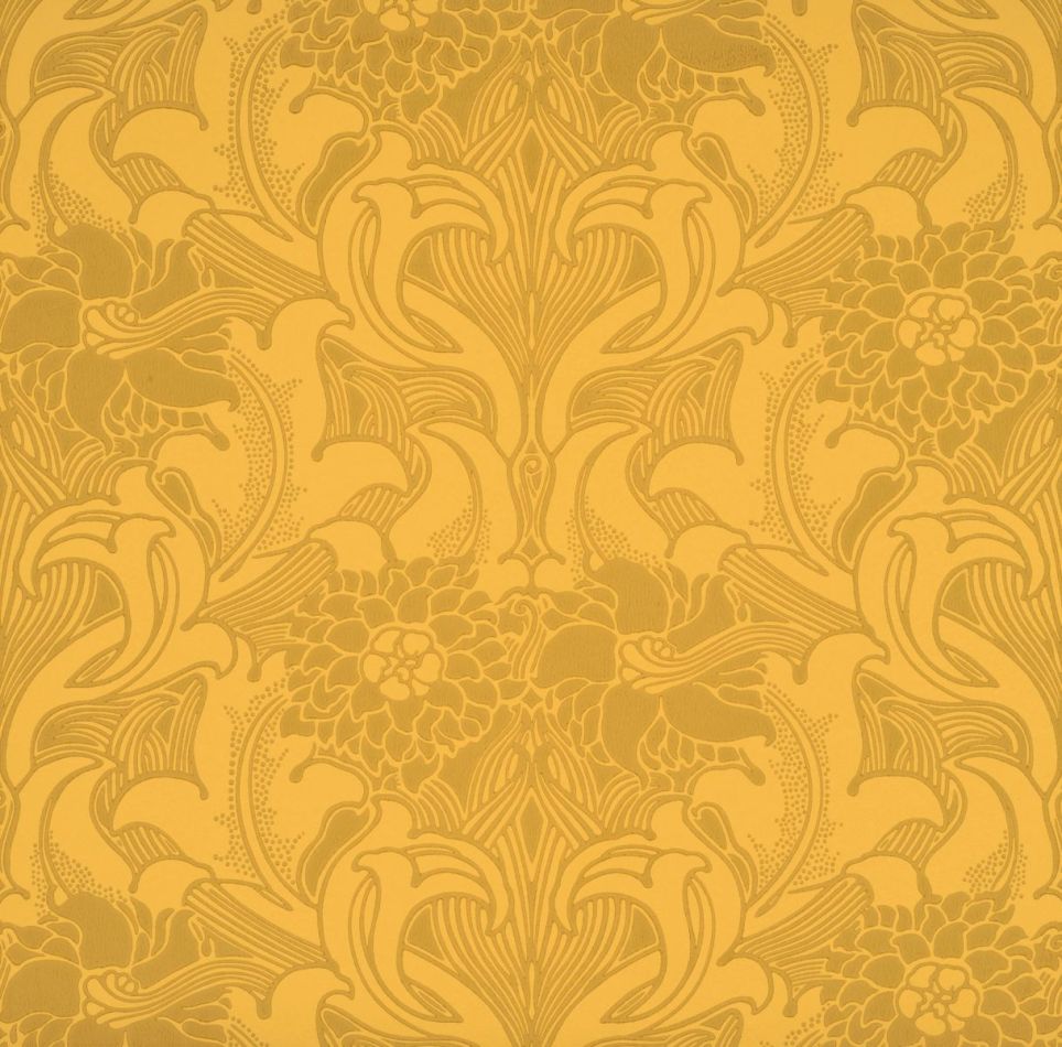 Dahlia Scroll - Giallo