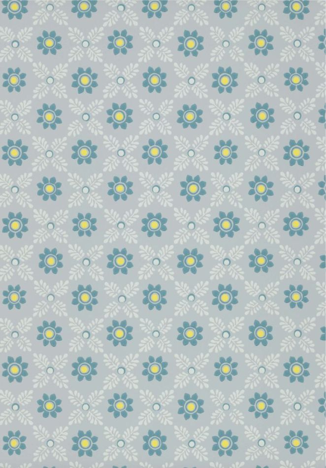 Ditsy Block - Bone China Blue