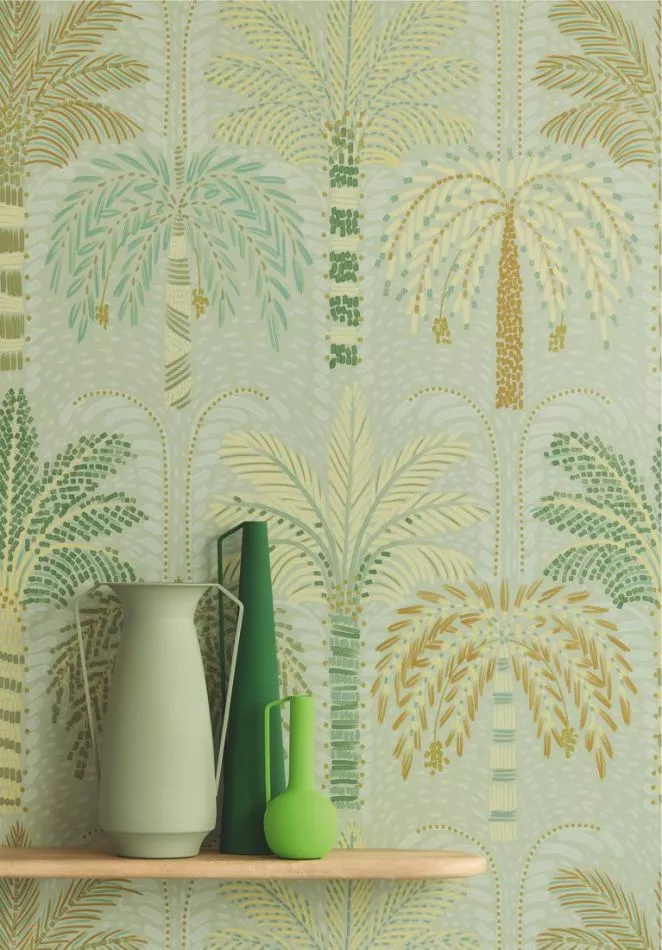 Solange 340293 Palmtree celadon