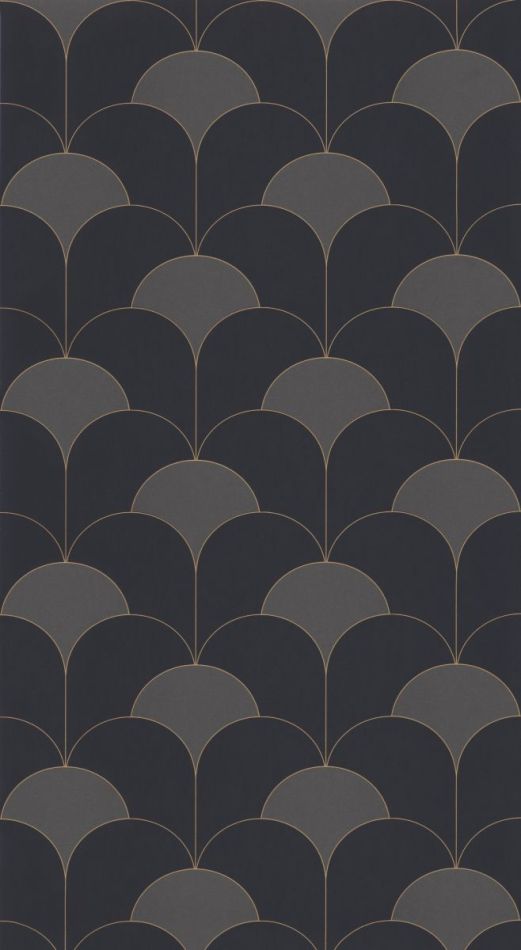 Casadeco Twenties Theatre TWNT88689595 Noir reglisse Wallpaper