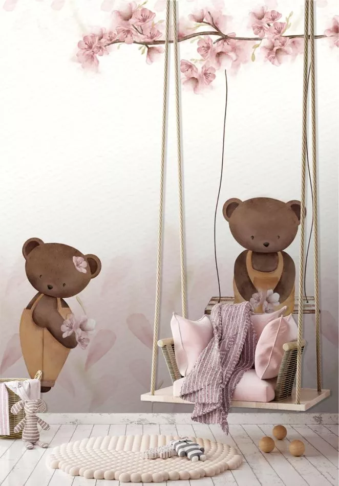 Swinging Teddy CW6127-1 Pink