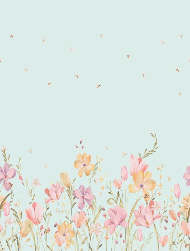 Bee Flowers CW6129-2 Skylight Blue