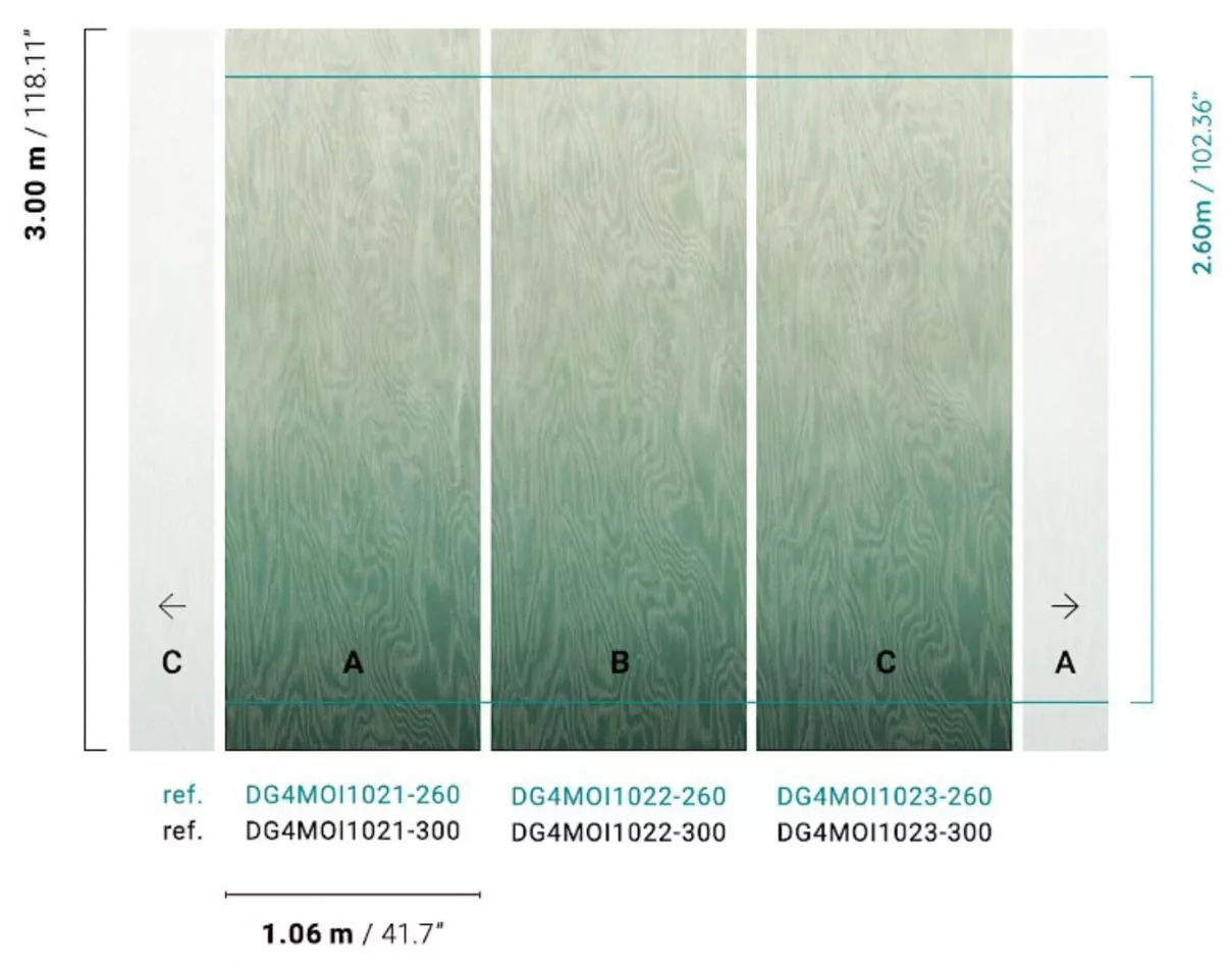 Moiré Green DG4MOI102 - 300