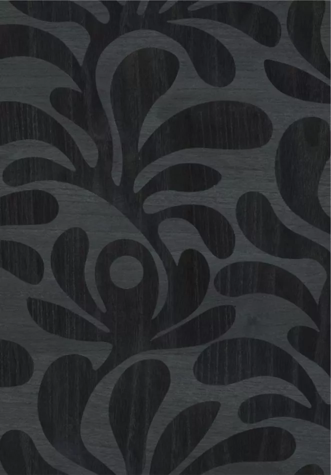 Woodblock Beetle Fern MO5022 Ebony