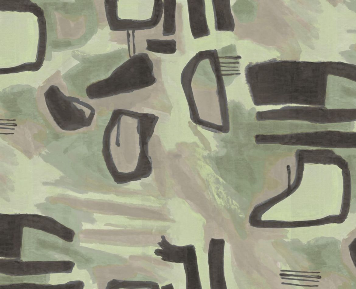 Silk Scarf Anthracite sur lichen AST NT01402