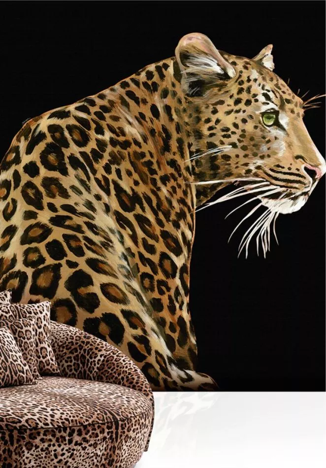 Leopardo Teletta Wandbild