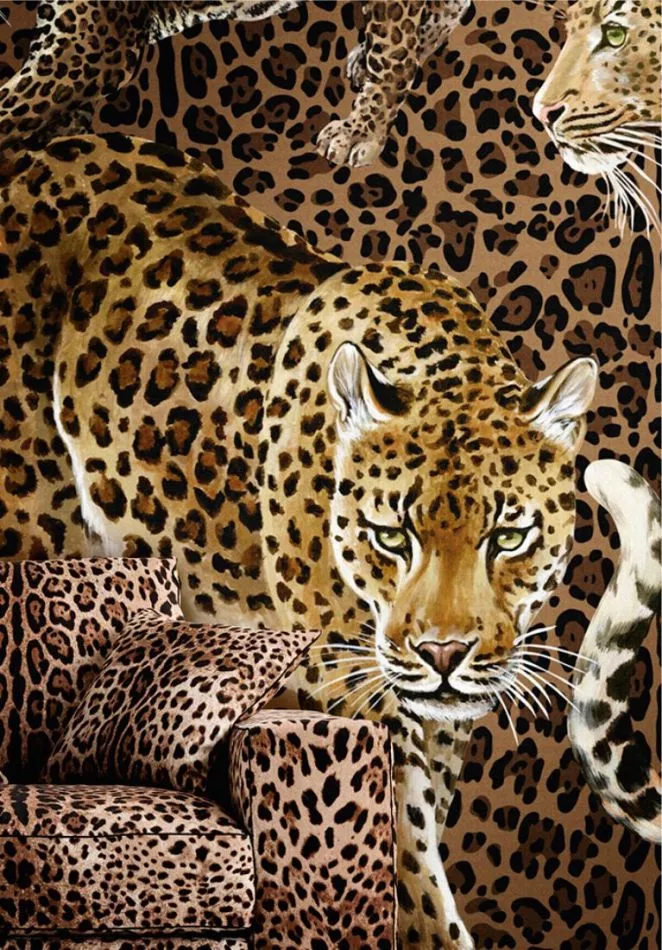 Leopardo Luxe Framed Teletta Wandbild