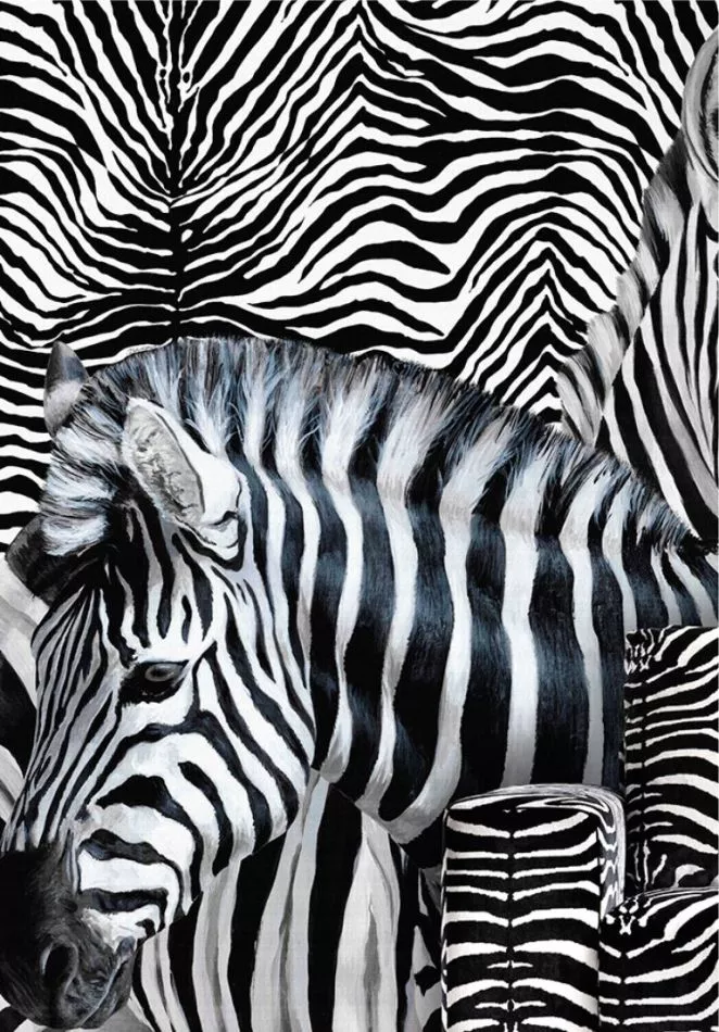 Zebra Multi Teletta Wandbild