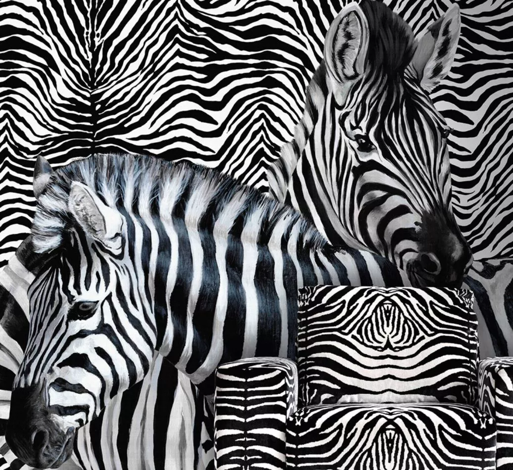 Zebra Multi Teletta Mural