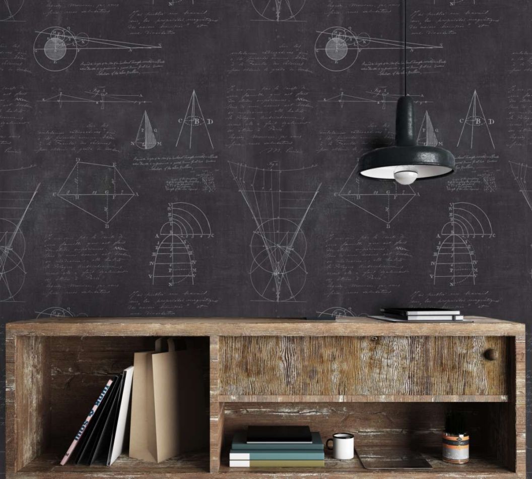 Newton Geometry Anthracite WP20046