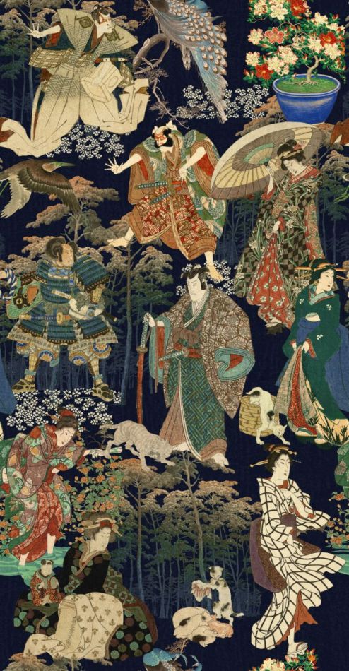SAMURAI AND GEISHA WP20653