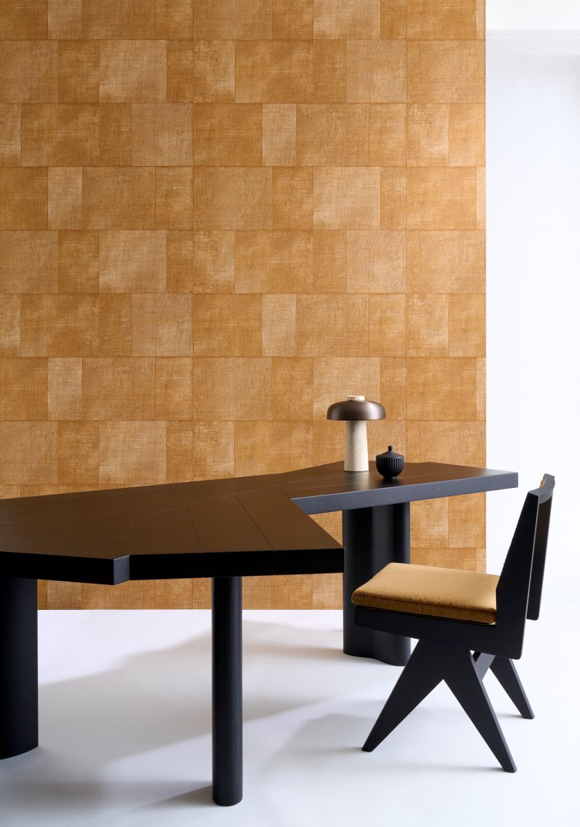 Arte International Textura Cuadro 49541A Ochre wallpaper