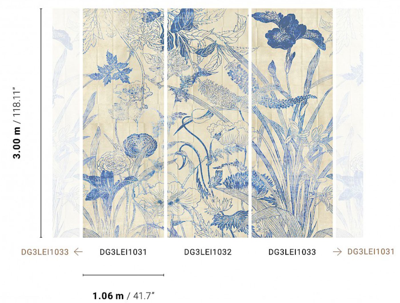 Petites Fleurs Wallpaper ~ Delft – Tess Newall