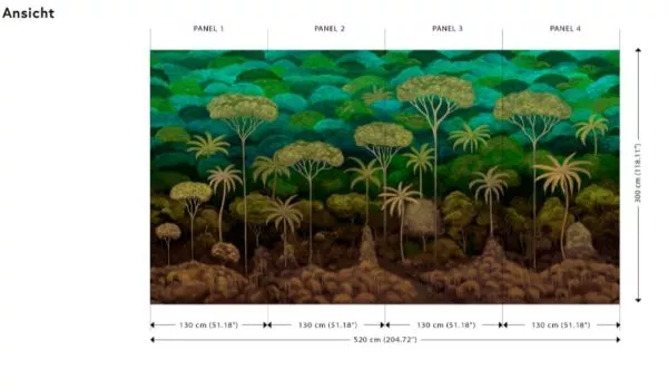 Panorama Ciel Tropical 97652 Emerald Forest