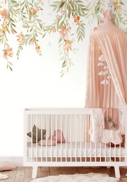 Flower Cascade CW6119-1 Peach