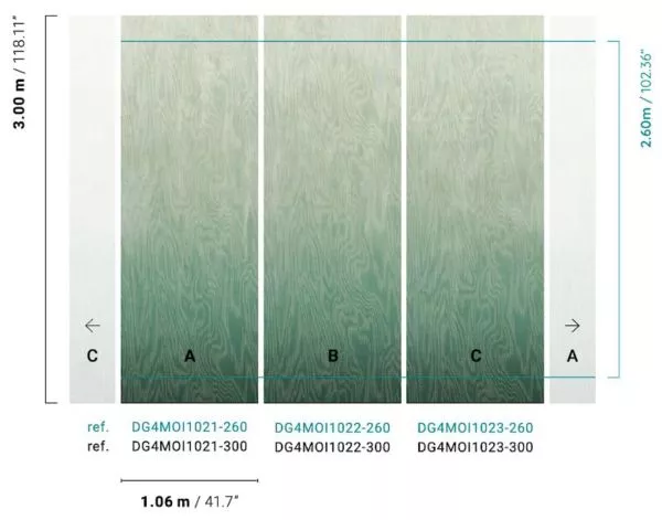 Moiré Green DG4MOI102 - 260