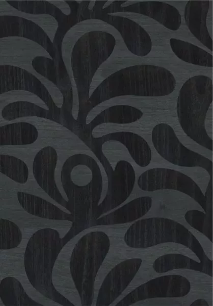 Woodblock Beetle Fern MO5022 Ebony