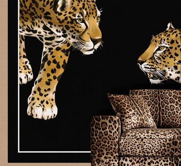 Leopardo Duo Teletta Wandbild